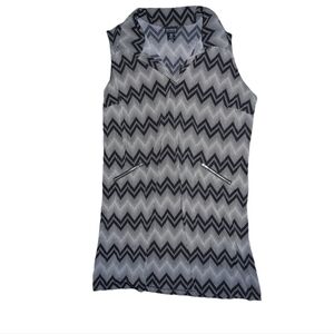 NWT EnFocus Chevron Sleeveless Collar Dress Size 18W